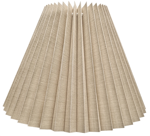 plisse 21x45x53 BR sandfarvet hør med stativ